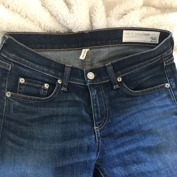 Rag & Bone Crop Fray Jean Sz 26 - Picture 4 of 6